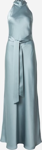 Abito da sera di mascara in blu: frontale