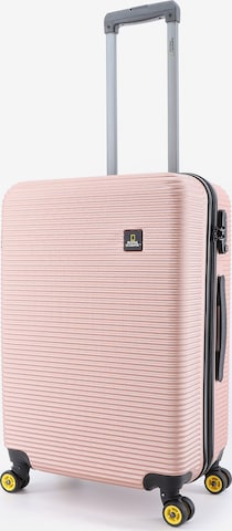 National Geographic Suitcase 'Abroad' in Pink: front