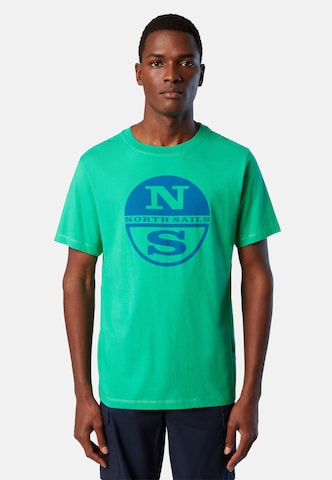 T-Shirt North Sails en vert : devant