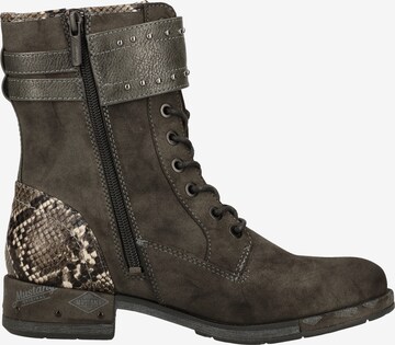 MUSTANG Lace-Up Ankle Boots in Grey