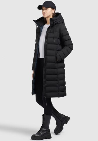 khujo Wintermantel 'Aethe' in Schwarz