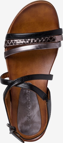 Sandale cu baretă de la MARCO TOZZI pe negru