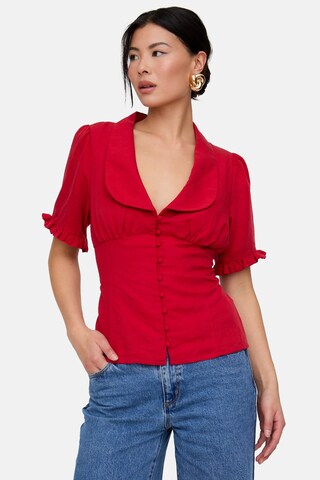 lily and lionel Bluse 'Rachel' in Rot: Vorderseite