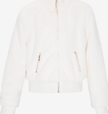 Veste mi-saison 'Fashion Look' taddy en blanc : devant