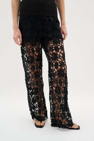 InWear Wide leg Broek 'KyotoI' in Zwart: voorkant