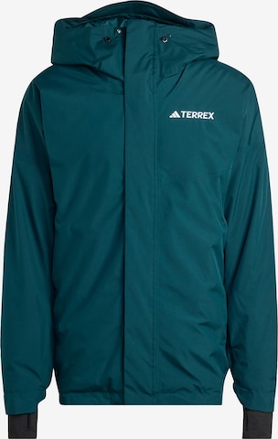 ADIDAS TERREX - Chaqueta de montaña en verde: frente
