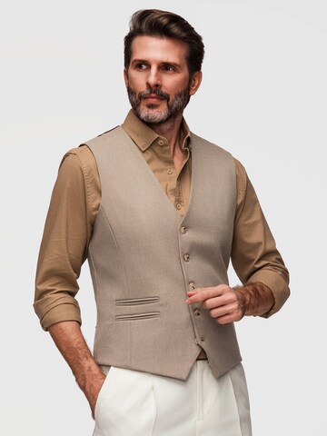 Ombre Gilet in Beige: voorkant