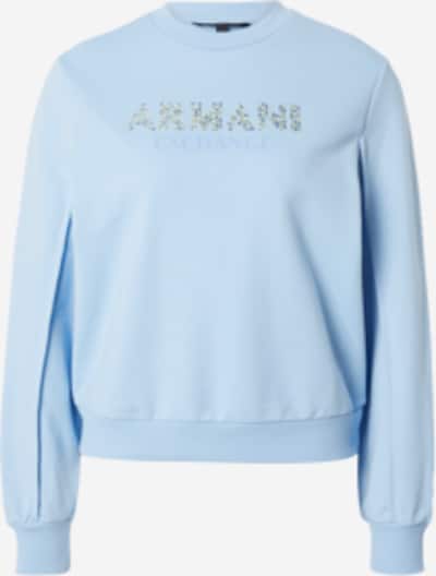 ARMANI EXCHANGE Sweatshirt in de kleur Saffier / Lichtblauw / Transparant, Productweergave