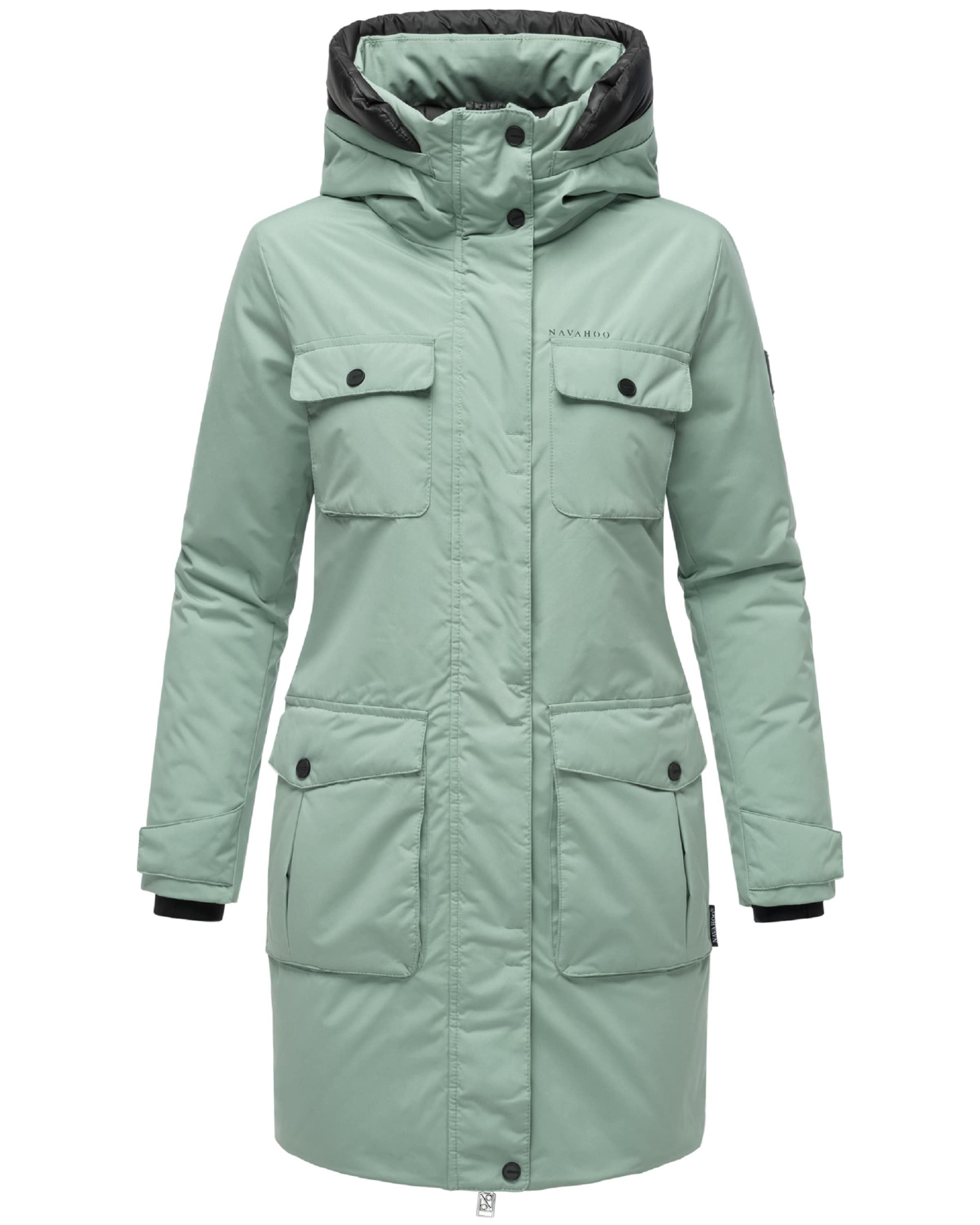 NAVAHOO Winter parka 'Eissturm 14' in Green