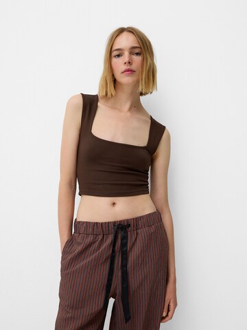 Bershka Topp i brun: framsida