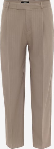 Antiochregular Hlače s naborima - smeđa boja: prednji dio