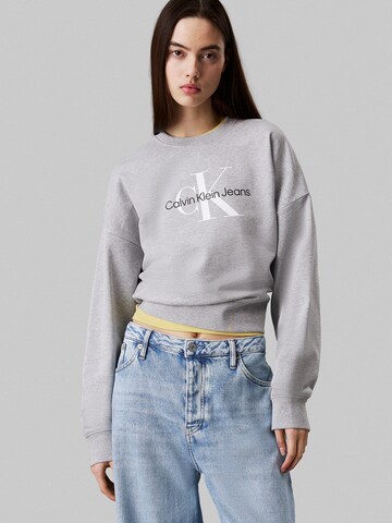 Calvin Klein Jeans Свитшот в Серый: спереди