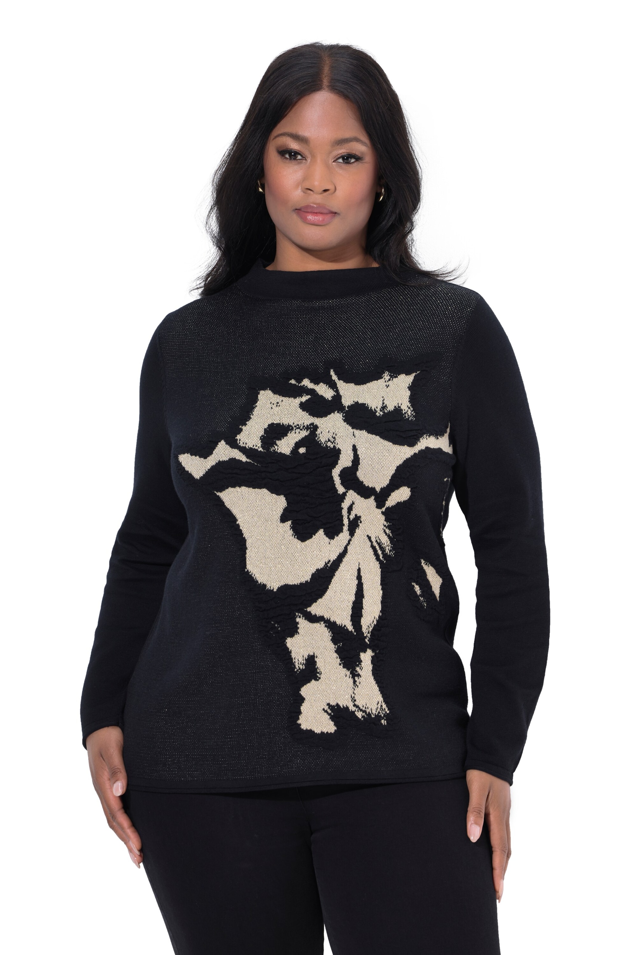 Ulla Popken Sweater in Black: front