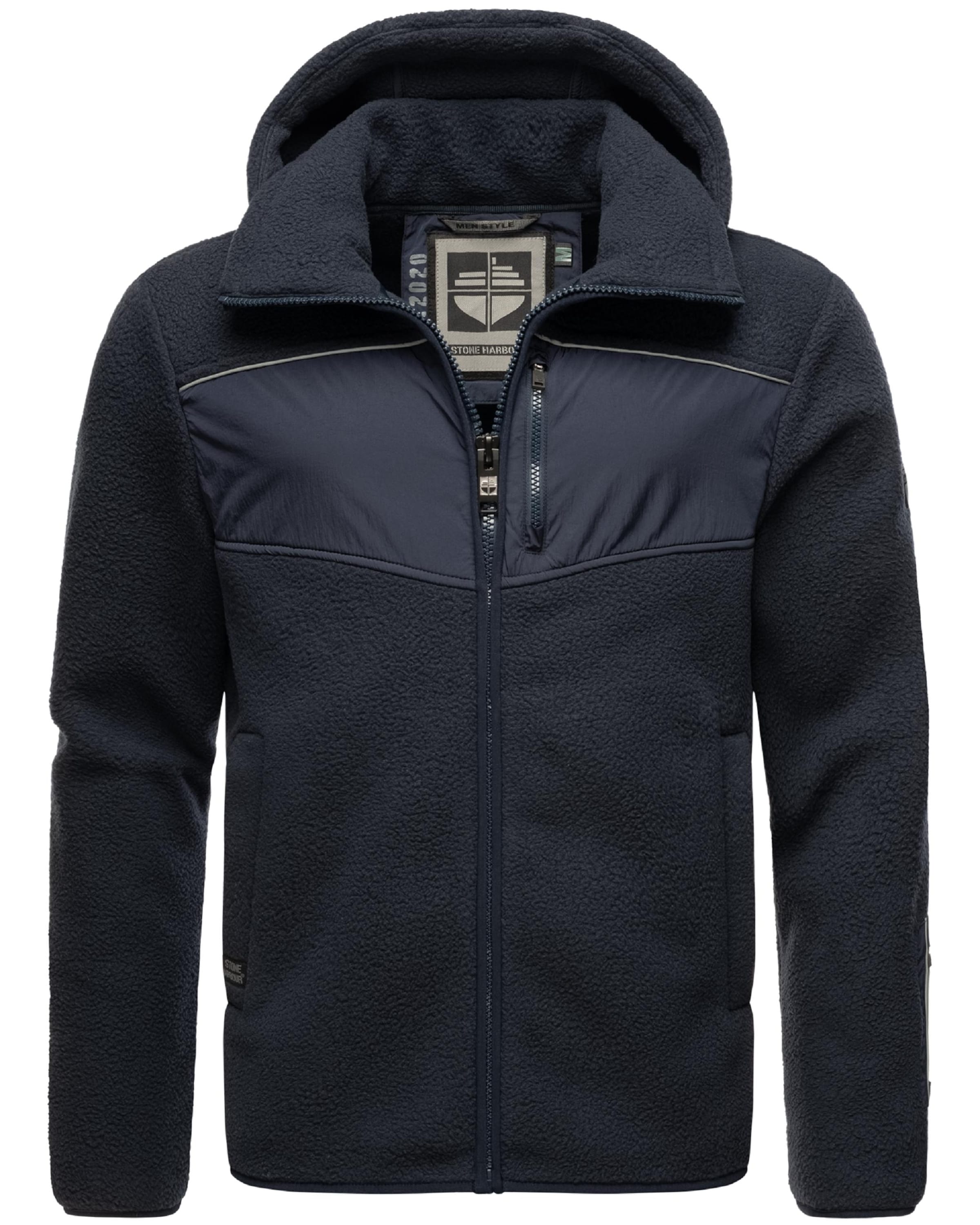 STONE HARBOUR Λειτουργική ζακέτα φλις σε μπλε