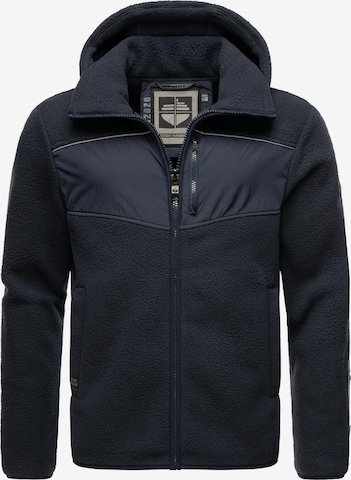 STONE HARBOUR Athletic Fleece Jacket in Blue