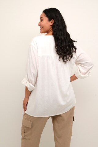 KAFFE CURVE Blouse 'Mille' in Wit