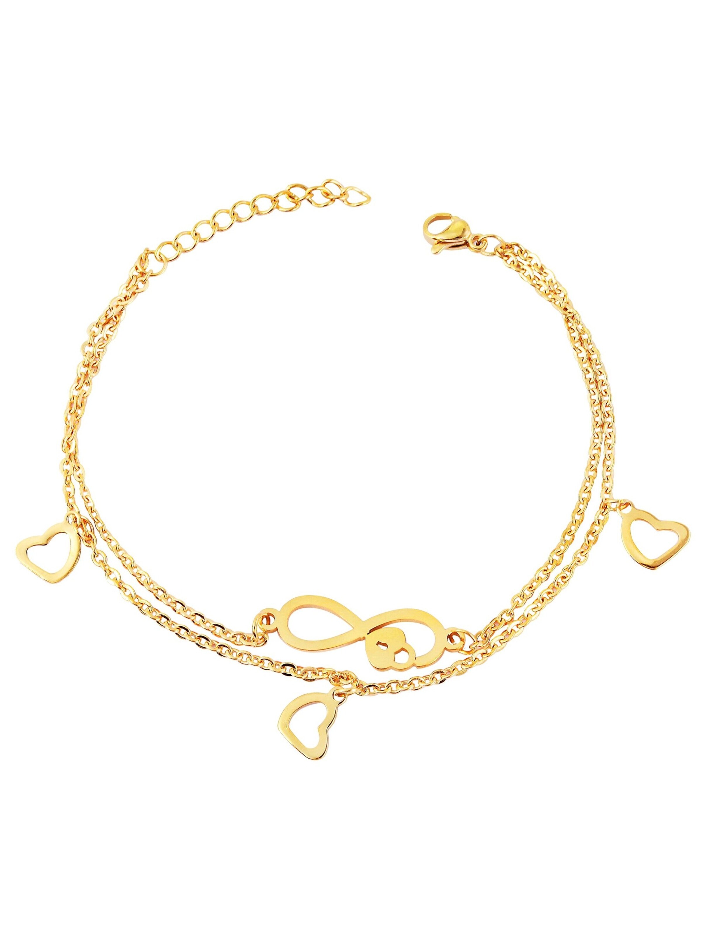 Akzent Armband 'Audrey'‌‌‌‌‌‌ in Gold: Vorderseite