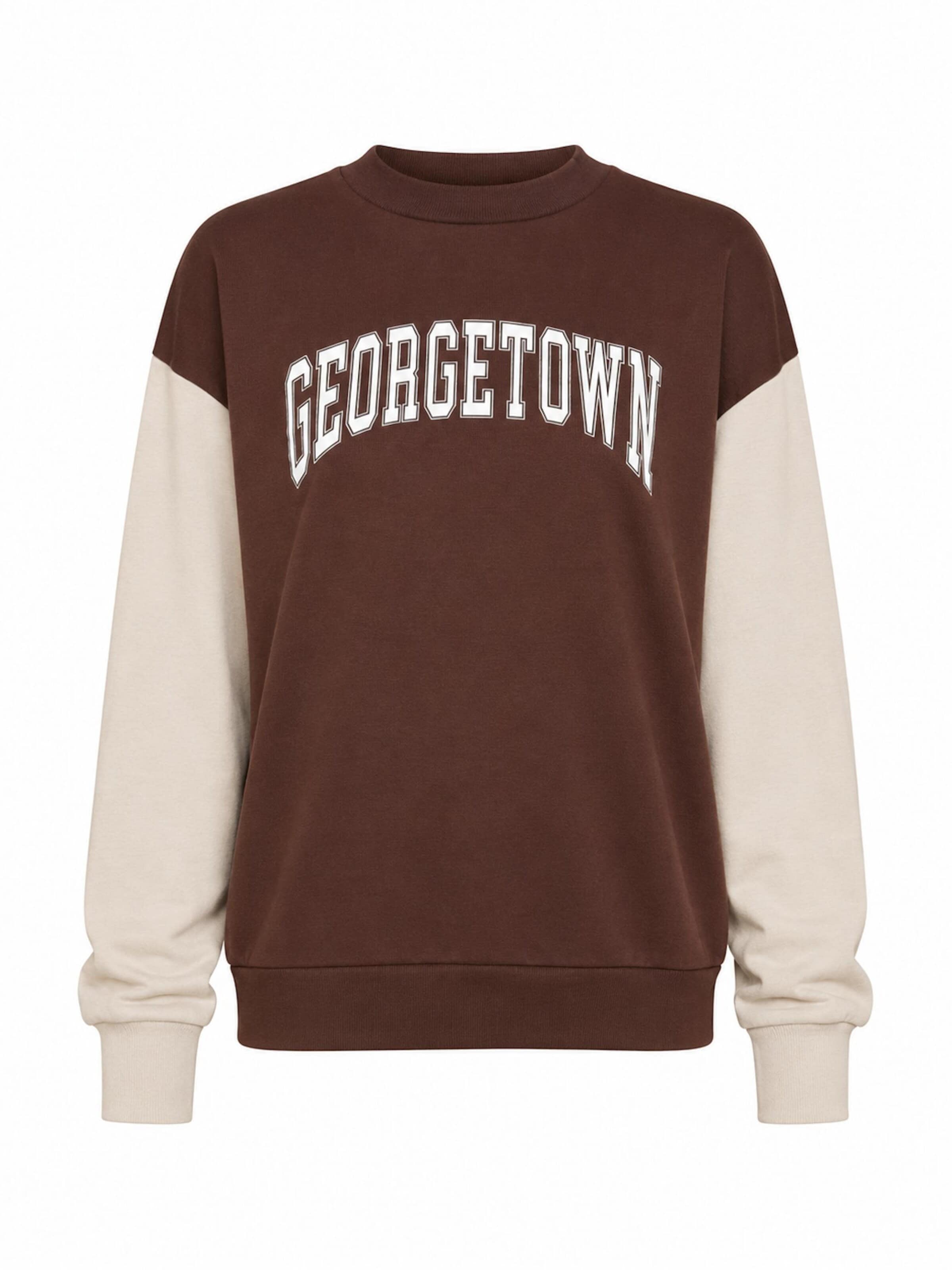 Worldclassca Sweatshirt 'Damen Sweatshirt "Georgetown"'‌‌‌‌‌‌‌‌‌ in Braun: Vorderseite
