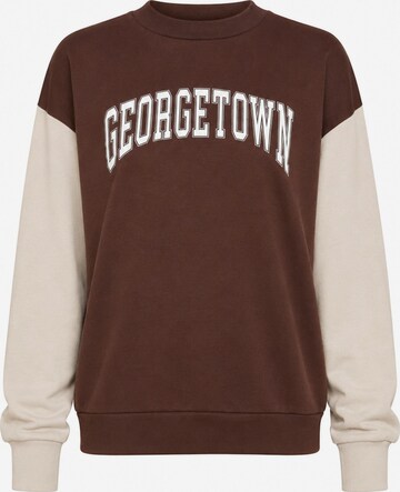 Worldclassca Sweatshirt 'Damen Sweatshirt "Georgetown"' in Braun: Vorderseite