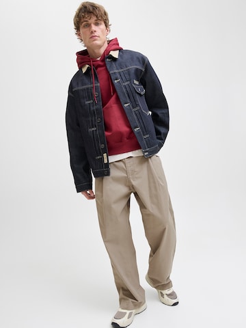 JACK & JONES Baggy Παντελόνι πλισέ 'JPSTOWEN CADE' σε καφέ