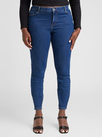 Skinny Jean 'VMCelly' Vero Moda Curve en bleu : devant
