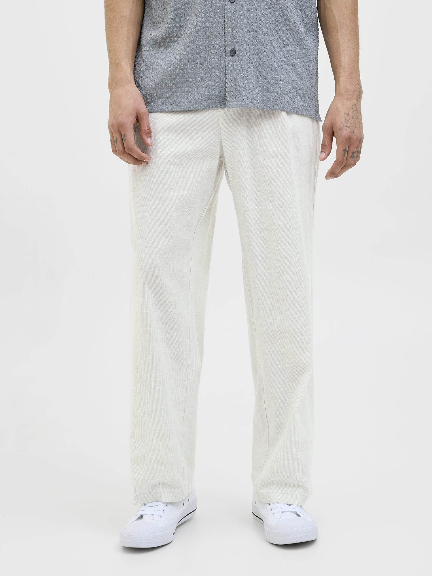 JACK & JONES Pantaloni Uomo – Vestibilità Aderente, Vita Bassa, Chiusura Con Bottoni