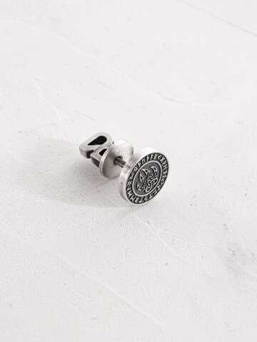 REYTEL - Pendientes 'BEAR'S PAW. RUNES' en plata