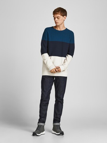 JACK & JONES Sweter 'Lawson' w kolorze niebieski