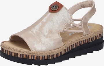Rieker Босоножки в Бежевый: спереди