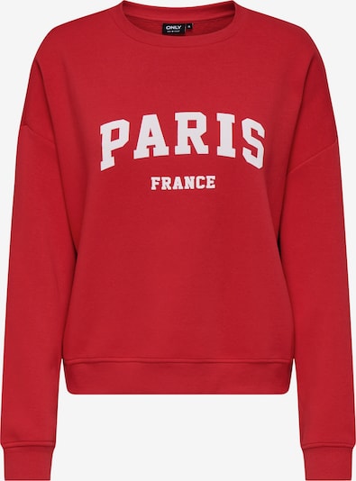 Megztinis be užsegimo iš ONLY, spalva – ugnies raudona / balta, Prekių apžvalga