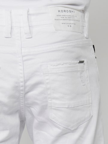 KOROSHI Regular Jeans i vit