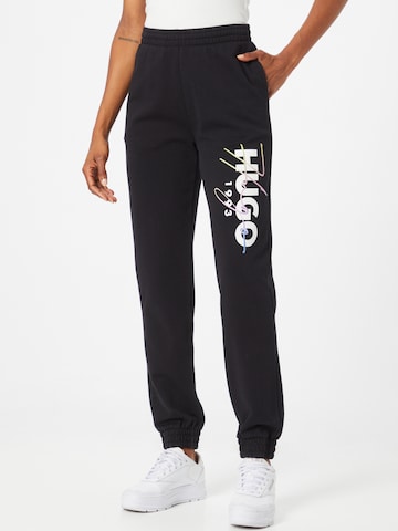 HUGO Kalhoty – černá: přední strana