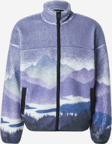 Only & Sons Fleece Jacket in Blue: front