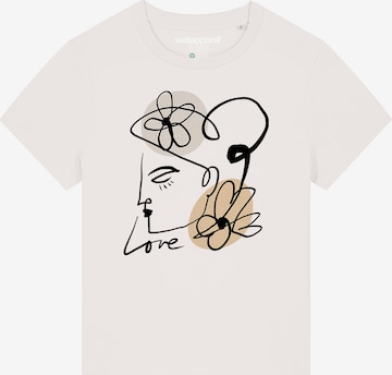 T-shirt 'Self love' Watapparel en blanc : devant