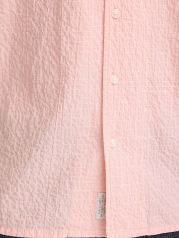 BLEND Regular Fit Kurzarmhemd ' BHBarny Cuba ' in Pink