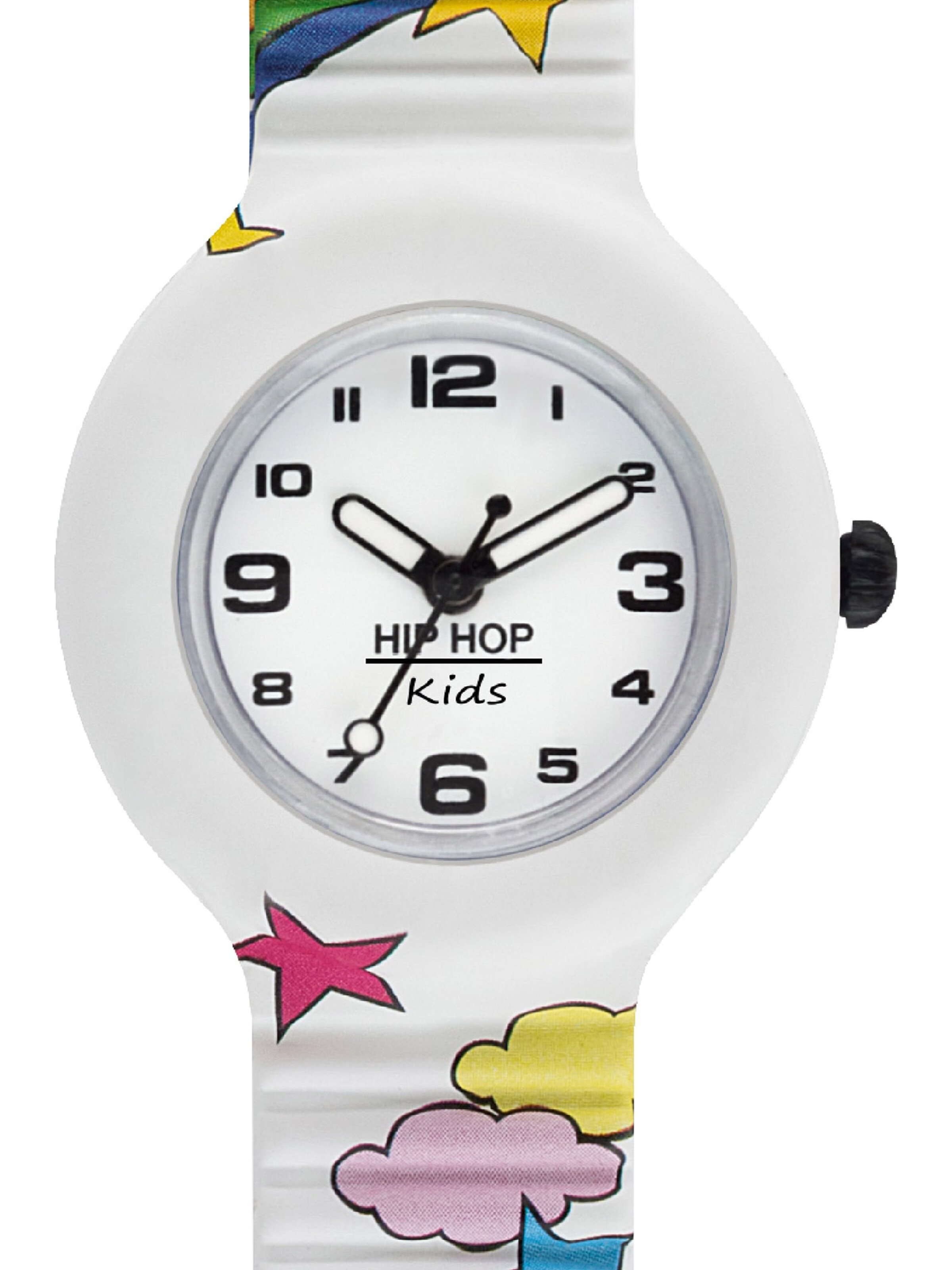 Orologio 'KIDS FUN' di Hip Hop in bianco: frontale