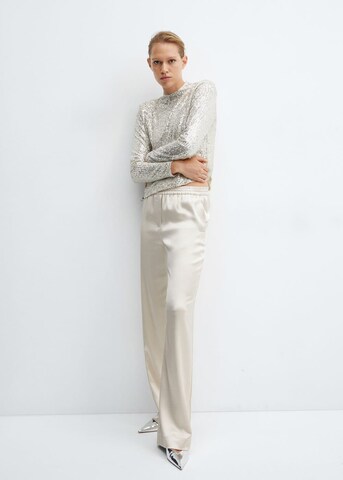 MANGO Regular Broek 'Peach' in Beige