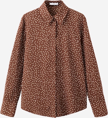 MANGO Блуза в кафяво: отпред