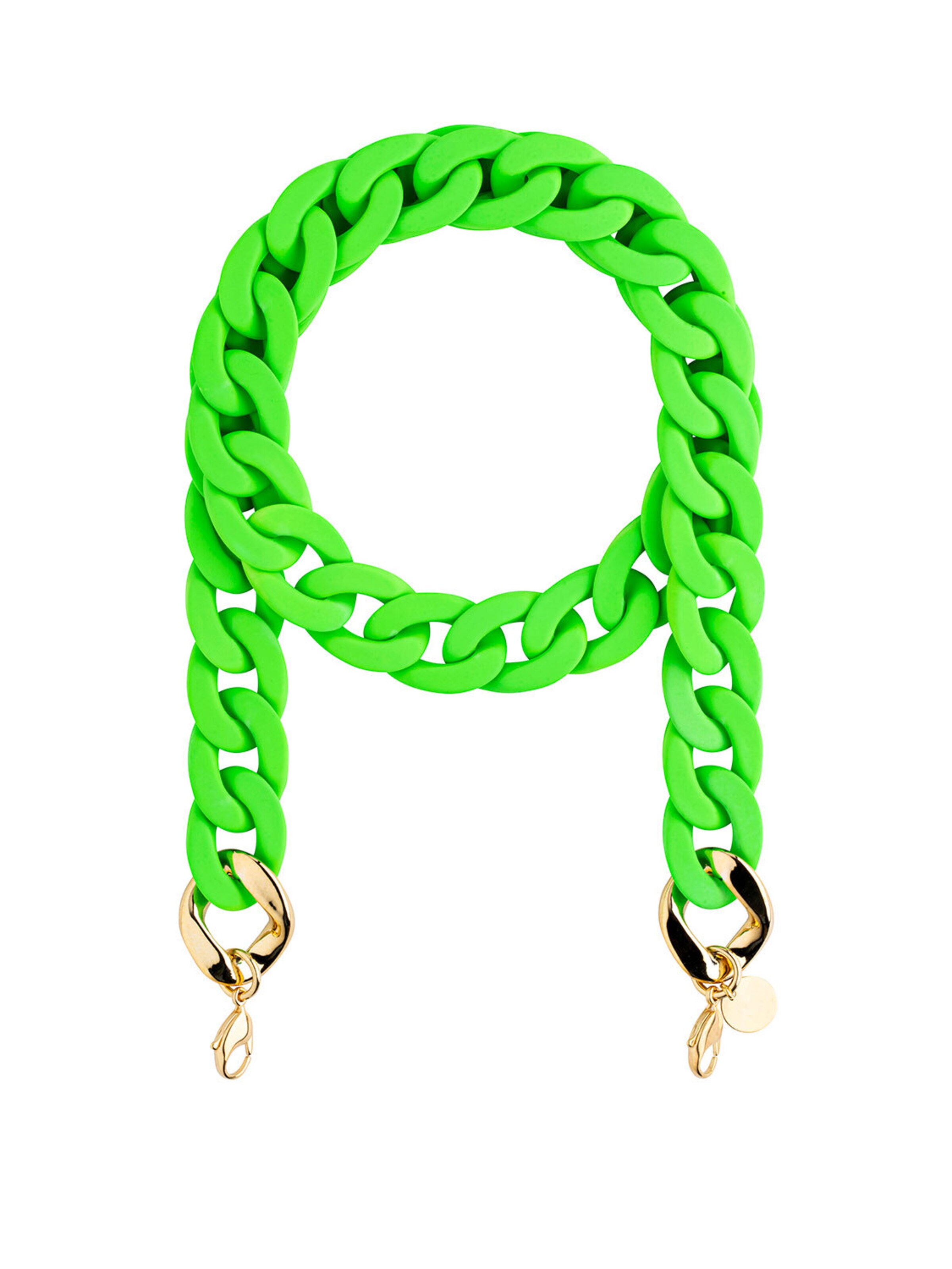 Cheeky Chain Munich Ketting 'Silk' in Groen: voorkant