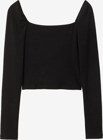 MANGO Shirt in Black: front