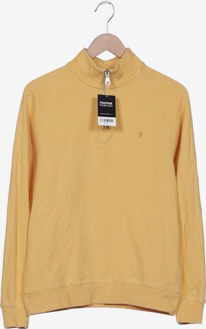 FARAH Sweatshirt & Zip-Up Hoodie in M in Yellow: front