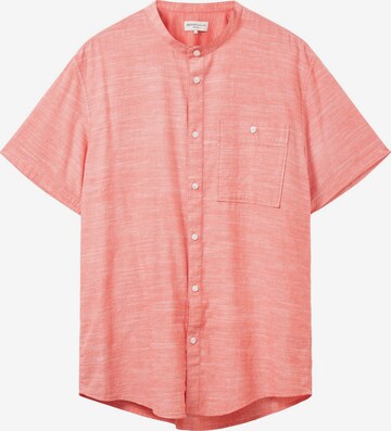 TOM TAILOR DENIM Button Up Shirt in Orange: front
