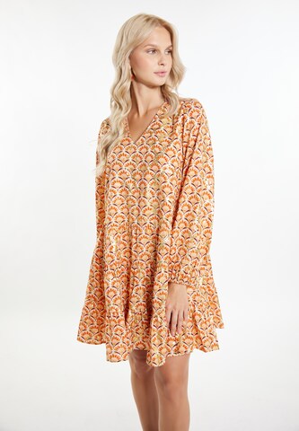 Robe-chemise IZIA en or : devant