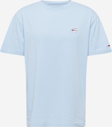 T-Shirt Tommy Jeans en bleu : devant