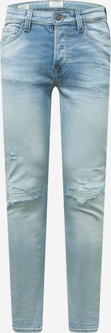 Only & Sons Skinny Jeans 'ONSLOOM LIFE SLIM L BLUE DESTROY DCC8617' in Blau: predná strana