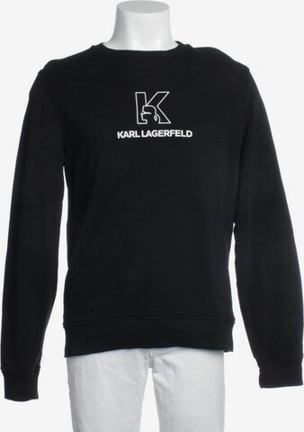Karl Lagerfeld Sweatshirt & Zip-Up Hoodie in M in Black: front
