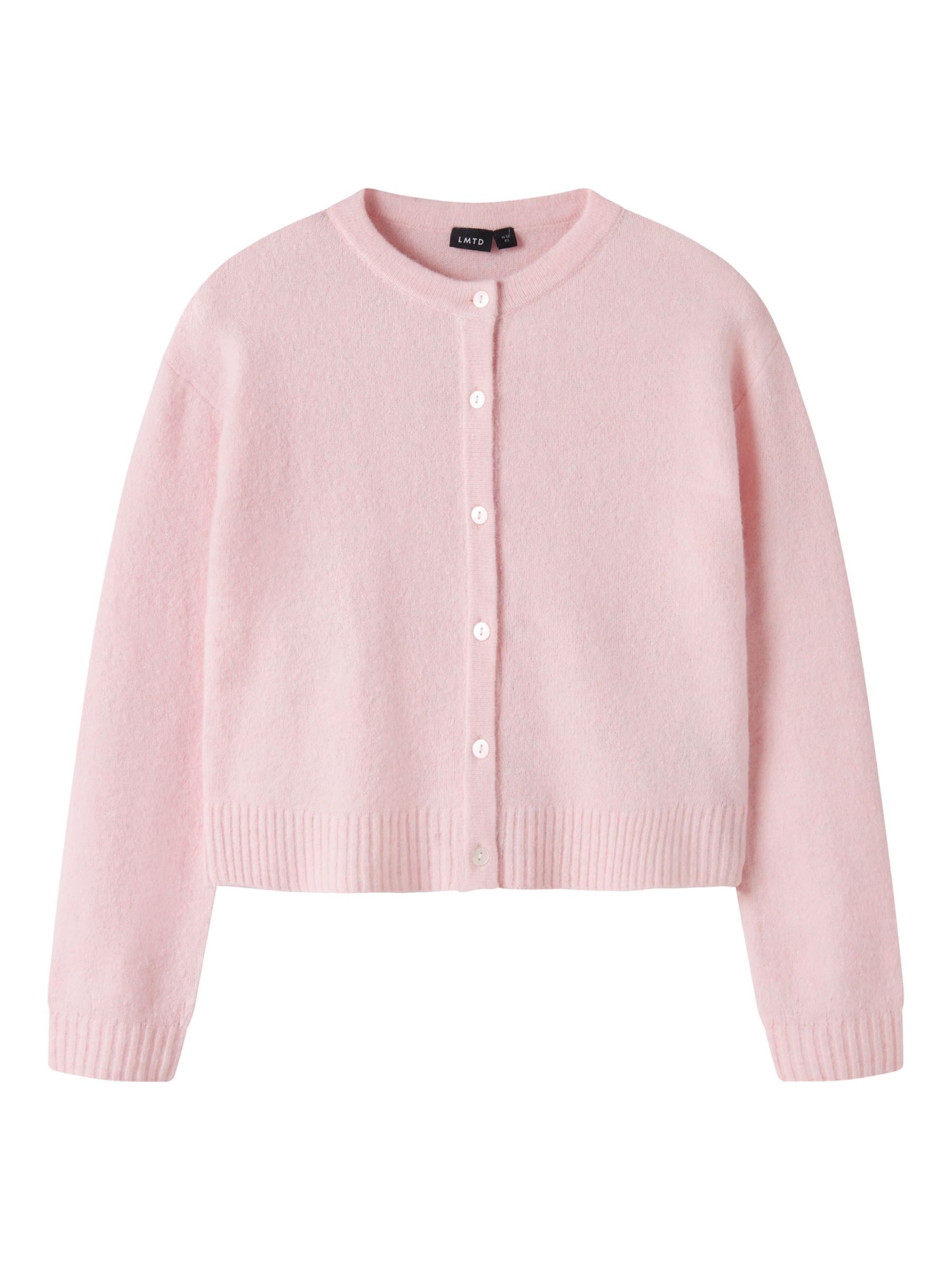 LMTD Knit cardigan in Pink: front