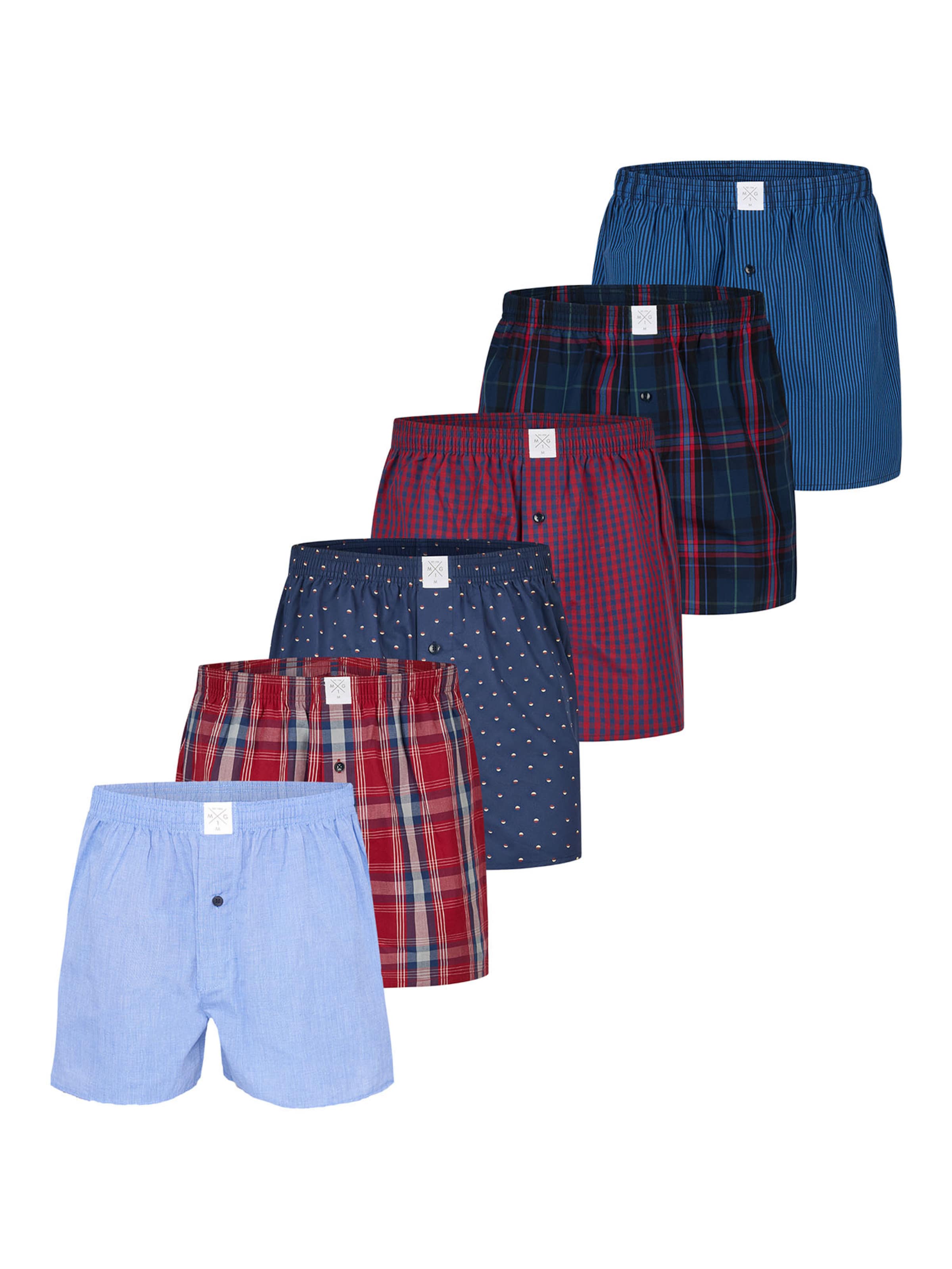 MG-1 Boxershorts 'Classics' in Blau: Vorderseite