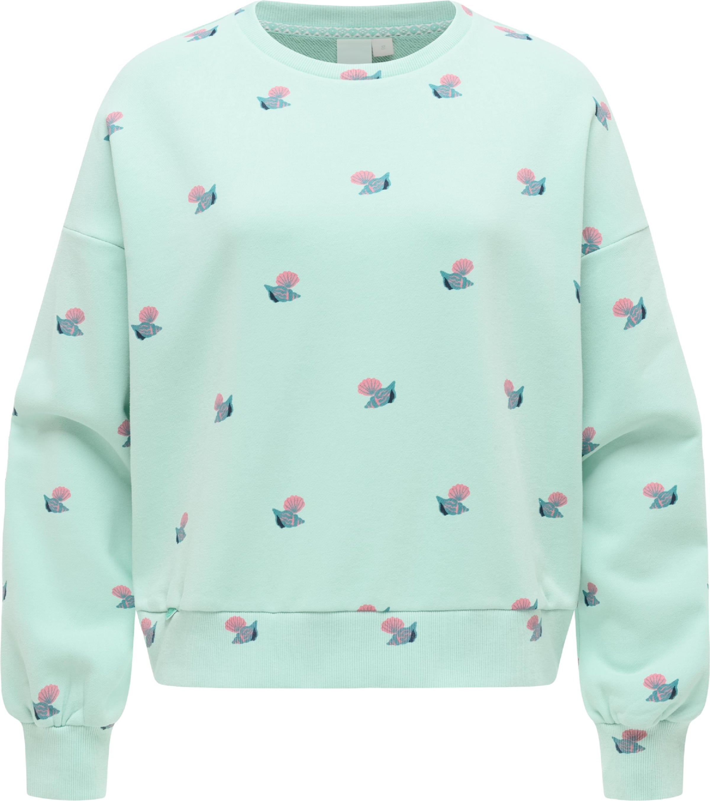 Ragwear Sweatshirt 'Wuss Shells' in Groen: voorkant