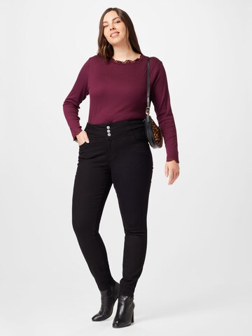 Vero Moda Curve Slimfit Džíny 'Donna' – černá